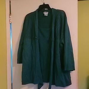 Green sparkling sweater